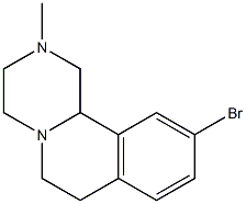 10-bromo-2-methyl-2,3,4,6,7,11b-hexahydro-1H-pyrazino[2,1-a]isoquinoline Struktur