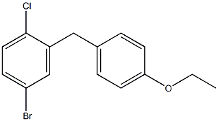 4-Bromo-1-chloro-2-(4-ethoxybenzyl)benzene Struktur