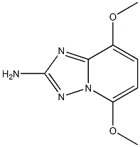 2-Amino-5,8-dimethoxy[1,2,4]-triazolo[1,5-a]pyridine Struktur