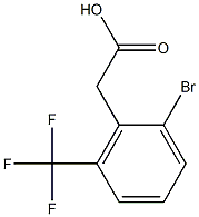 2-Bromo-6-(trifluoromethyl)phenylacetic acid Struktur