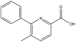 5-Methyl-6-phenylpyridine-2-carboxylic acid Struktur