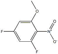 3,5-difluoro-2-nitroanisole Struktur