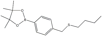 2-(4-(Butylthiomethyl)phenyl)-4,4,5,5-tetramethyl-1,3,2-dioxaborolane Struktur