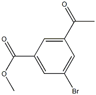 methyl 3-acetyl-5-bromobenzoate Struktur