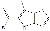 6-methyl-4H-thieno[3,2-b]pyrrole-5-carboxylic acid Struktur