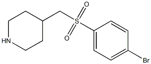 4-(4-Bromo-benzenesulfonylmethyl)-piperidine Struktur