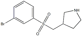 3-(3-Bromo-benzenesulfonylmethyl)-pyrrolidine Struktur