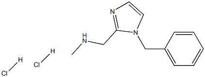 1-(1-benzyl-1H-imidazol-2-yl)-N-methylmethanamine 2HCl Struktur