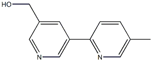 (5-(5-methylpyridin-2-yl)pyridin-3-yl)methanol Struktur