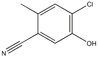 2-Methyl-4-chloro-5-hydroxybenzonitrile Struktur