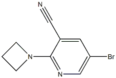 2-(azetidin-1-yl)-5-bromopyridine-3-carbonitrile Struktur