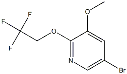 5-broMo-3-Methoxy-2-(2,2,2-trifluoroethoxy)pyridine Struktur