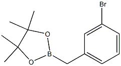 2-(3-broMobenzyl)-4,4,5,5-tetraMethyl-1,3,2-dioxaborolane Struktur