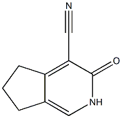 3-Oxo-3,5,6,7-tetrahydro-2H-cyclopenta[c]pyridine-4-carbonitrile Struktur