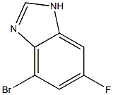 4-Bromo-6-fluoro-1H-benzimidazole Struktur