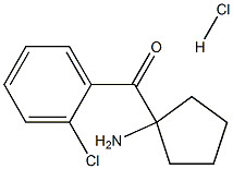 (1-AMINOCYCLOPENTYL)(2-CHLOROPHENYL)METHANONE HYDROCHLORIDE Struktur