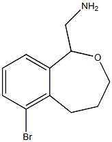 (6-bromo-1,3,4,5-tetrahydrobenzo[c]oxepin-1-yl)methanamine Struktur