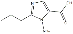 1-amino-2-isobutyl-1H-imidazole-5-carboxylic acid Struktur