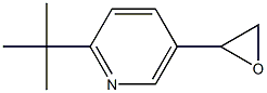 2-tert-butyl-5-(oxiran-2-yl)pyridine Structure