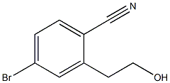 4-bromo-2-(2-hydroxyethyl)benzonitrile Struktur