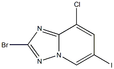 2-Bromo-8-chloro-6-iodo-[1,2,4]triazolo[1,5-a]pyridine Struktur