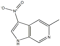 5-Methyl-3-nitro-1H-pyrrolo[2,3-c]pyridine Struktur