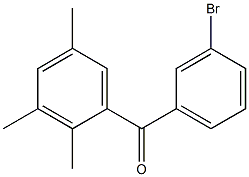 (3-Bromophenyl)(2,3,5-trimethylphenyl)methanone Struktur