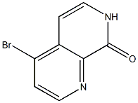 4-Bromo-1,7-naphthyridin-8(7H)-one Struktur