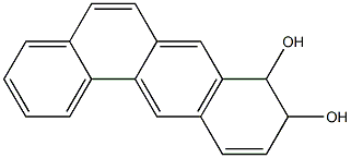 (-)-8,9-Dihydroxy-8,9-dihydrobenz[a]anthracene Struktur