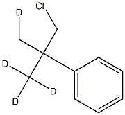 2-Chloromethyl-2-phenylpropane-d4 Struktur