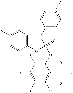 Bis(p-cresyl) o-Cresyl Phosphate-d7 Struktur