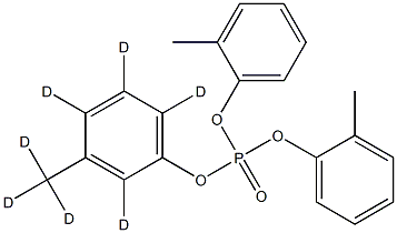 Bis(o-cresyl) m-Cresyl Phosphate-d7 Struktur