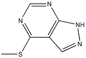 4-Methylsulfanyl-1H-pyrazolo[3,4-d]pyrimidine Struktur