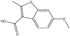 6-methoxy-2-methylbenzofuran-3-carboxylic acid Struktur