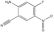 2-amino-4-fluoro-5-nitrobenzonitrile Struktur