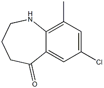 7-CHLORO-9-METHYL-1,2,3,4-TETRAHYDRO-BENZO[B]AZEPIN-5-ONE Struktur