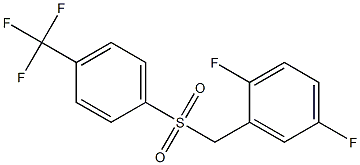 1,4-DIFLUORO-2-(4-TRIFLUOROMETHYL-BENZENESULFONYLMETHYL)-BENZENE Struktur