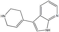 3-(1,2,3,6-TETRAHYDROPYRIDIN-4-YL)-1H-PYRROLO[2,3-B]PYRIDINE Struktur