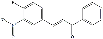 4Fluoro-3-NitroChalcone Struktur