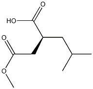 (S)-(-)-2-isobutylsuccinic acid 4-methyl ester Struktur