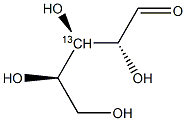 D-Ribose-3-13C Struktur