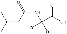 N-Isovalerylglycine-2,2-D2 Struktur