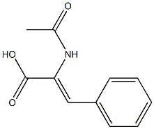 2-acetamido-3-phenylacrylic acid Struktur