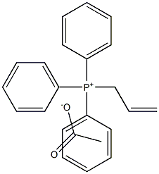 Allyltriphenylphosphonium acetate Struktur