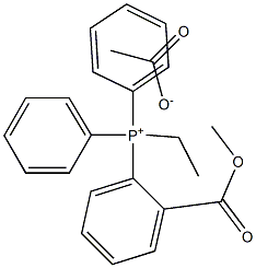 Methoxyformylethyltriphenylphosphonium acetate Struktur