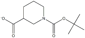 N-BOC-piperidine-3-carboxylate Struktur