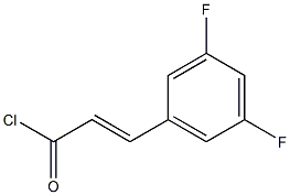 3,5-difluorocinnamic acid chloride Struktur