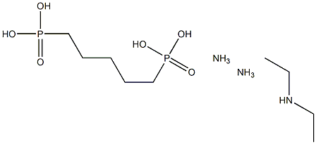 Diethyltriamine penta methylene phosphonic acid Struktur