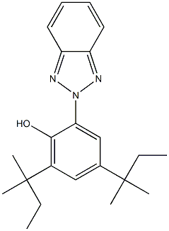 2-benzotriazol-2-yl-4,6-di-tert-amylphenol Struktur