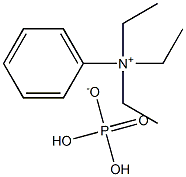 Phenyltriethylammonium dihydrogen phosphate Struktur